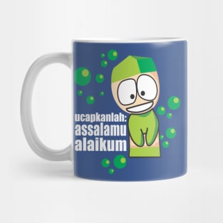 Moslem Boy Indonesian Say Salam Mug